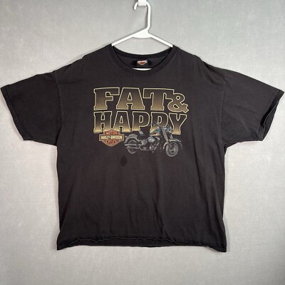 Harley Davidson Motorcycles Fat Boy T Shirt Adult 2XL XXL Harley Davidson Motorcycles Fat Boy T Shirt Adult 2XL XXL