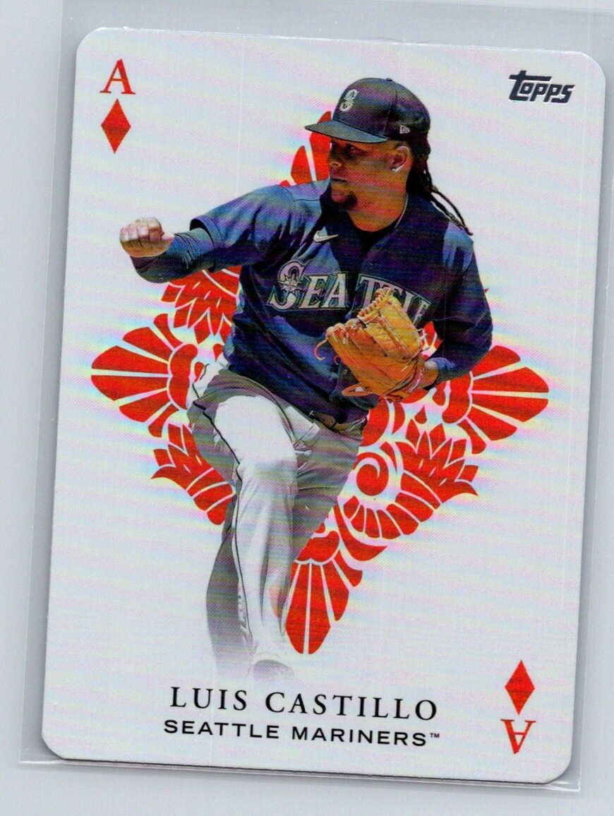 2023 Topps Luis Castillo #AA-23 Seattle Mariners All Aces Gold #/75
