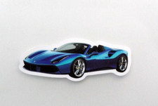 vianille - STICKER  Autocollant FERRARI voiture décapotable  -  6 x 2,3 cm