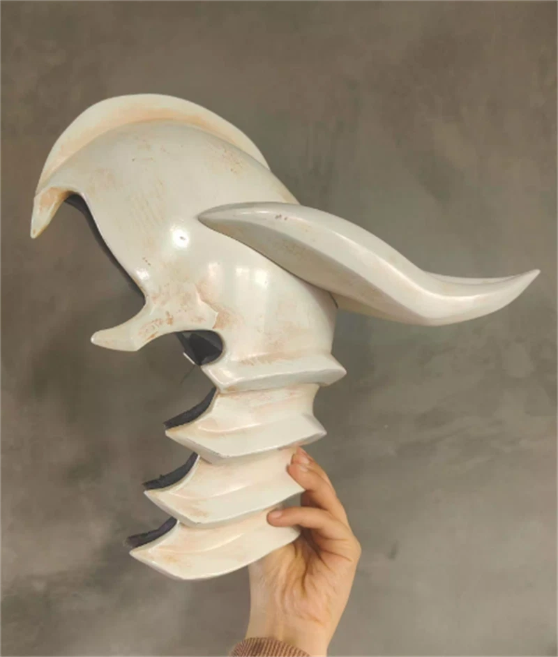 Аниме BLEACH Ulquiorra Cifer косплей шлем половина лица маска Хэллоуин реквизит - Изображение 4 из 4