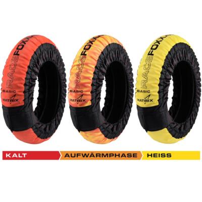 MATRIX Reifenwärmer Tire warmers Motorradreifen BASIC 100° C SUPERBIKE