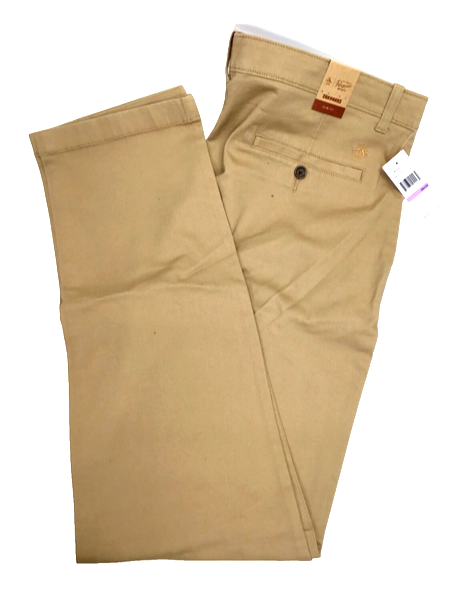 Original Penguin Slim Fit Performance Pants for Men - Kelp - 32x30