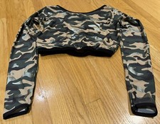 A Wish Come True Dance Costume Camo Top size XLA Adult Long Sleeve HipHop 23073X