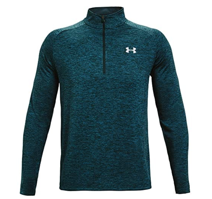 Under Armour Men's MEDIUM UA Tech™ ½ Zip Long Sleeve Shirt in Dark Cyan