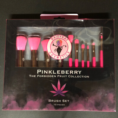 Daizy Kat Cosmetics Pinkleberry The Forbidden Fruit Collection 10pcs Brush Set