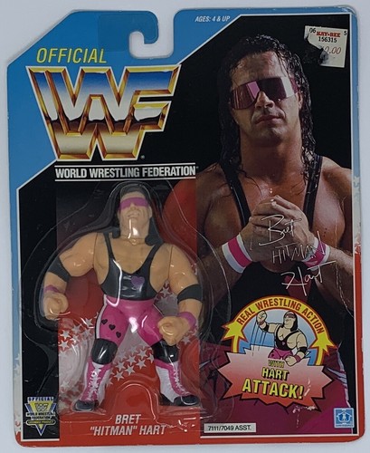Hasbro WWF Bret Hitman Hart 1992 action figure...