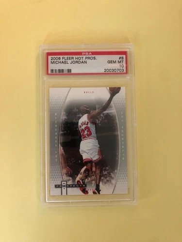2006 Fleer Hot Pros. #8 Michael Jordan Gem Mint PSA 10