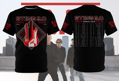 NEW Sting 3.0 World Tour 3D T Shirt Gift For Fan AD05
