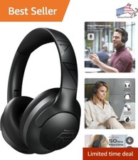 HiFi Stereo Deep Bass Bluetooth Headphones - 50H Playtime, 4 EQ Modes, Wireless