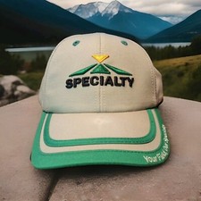 SPECIALTY ADJUSTABLE STRAPBACK HAT/CAP, GREEN/TAN HYBRID SEEDS/FARMING