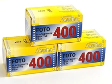 3x Svema FOTO-400 135/35mm 36exp. ISO 400 B&W Camera Negative Film