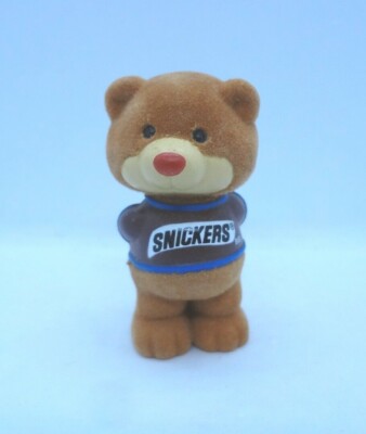 Mars Vintage Snickers Flocked Chocolate Chums Bear Figure New