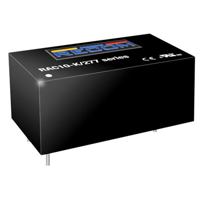 Recom AC-DC-Industrienetzteil Geschlossen Kunststoff 10W 15,00V 0,670A