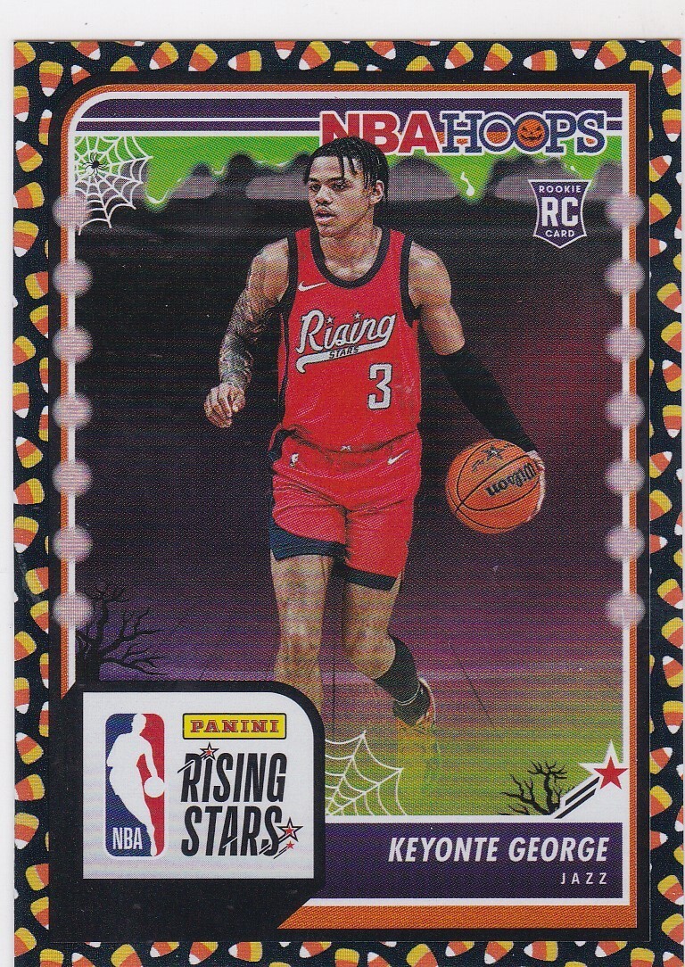 Keyonte George 2023-24 Panini NBA Haunted Hoops #283 RC Holo Candy Corn SSP