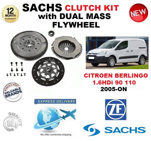 FOR CITROEN BERLINGO 1.6 HDi 90 110 CLUTCH KIT 2005ON with FLYWHEEL