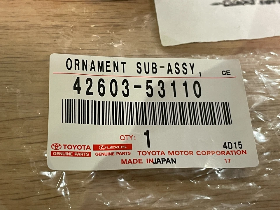 Lexus Genuine IS350 LS460 Black Wheel Center Cap 4 Pieces Set 42603-53110 OEM - Изображение 4 из 4