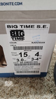 Ebonite Big Time Special Edition Bowling Ball 1st Quality | 15