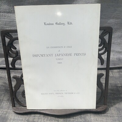 Am Exhibition & Sale Of Important Japanese Prints Tokyo 1969 PB Megan Paul