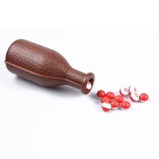 Billiard Kelly Pool Shaker Bottle with 16 Numbered Tally Balls Peas