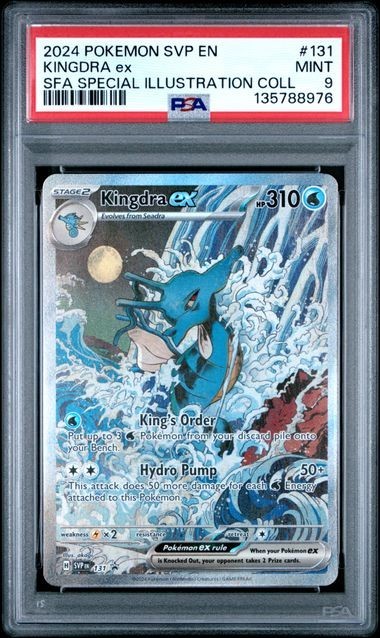 2024 POKEMON SVP EN-SV BLACK STAR PROMO #131 KINGDRA EX PSA 9 (76