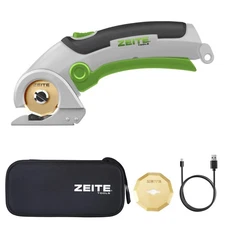 ZEITE 4V Cordless Scissors,Electric Cardboard Box Cutter with Titanium Coated...