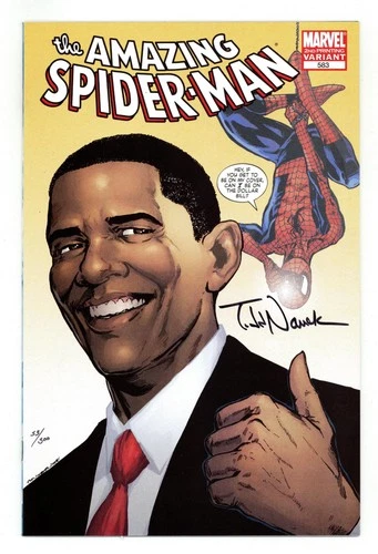 Amazing Spider-Man #583B.2ND.DFSIGNED VF/NM 9.0 2009