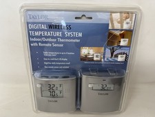Taylor 1453 Digital Wireless Indoor Outdoor Thermometer Temperature System NEW