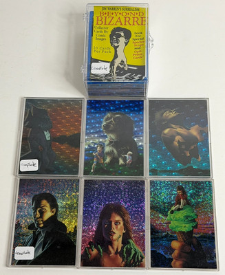 JIM WARREN SERIES 1 BEYOND BIZARRE 1993 Master Set + Spectrascope + Optiprism NM