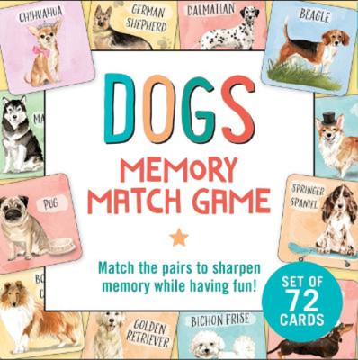 Peter Pauper Press Dogs Memory Match Game (Set of 72 Cards) (US IMPORT)