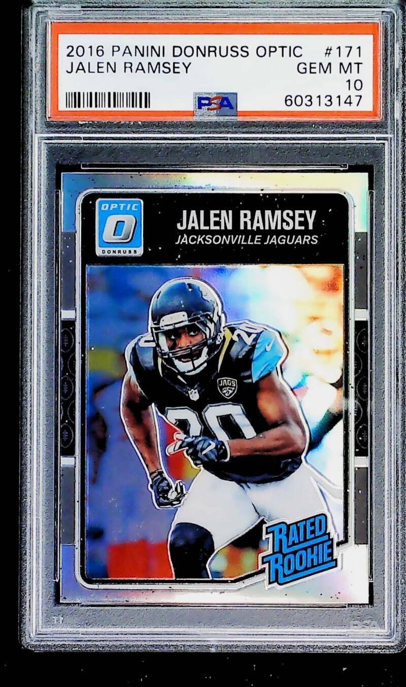 2016 Panini Donruss Optic Holo #171 Jalen Ramsey Jaguars RC PSA 10 Gem MINT