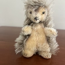 Vtg Steiff Hedgehog Plush Stuffed Animal 5.5 Germany