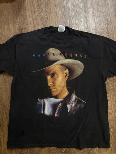90s Garth Brooks T-Shirt Fresh Horses Concert World 1990s vintage concert t-shirt, vintage, size XL, single stitch, B+ condition