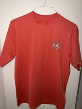 Billabong UV Surf UPF 50 Loose Fit Short Sleeve Rash Guard Shirt Medium Red