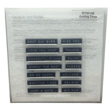 Close To My Heart Exciting Times My Acrylix Decorative Stamp RYW146 CTMH