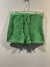 Womens SHEIN Shorts Knitting Size Small Green