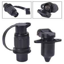 1/2/4 Set 3 Polig Traktor Stecker Steckdose 12V 24V Wasserdicht Anh&auml;nger Adapter