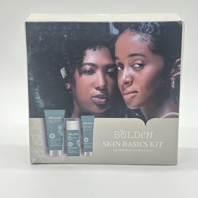 Bolden Daily Skin Basics Kit 3Pc, Clear Gel Cleanser, Toner, & SPF 30 Sunscreen