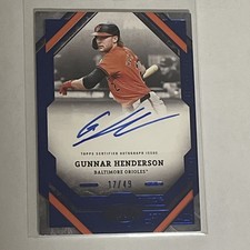 2025 Topps Tier One - Gunnar Henderson Auto Blue Foil #/49 Orioles 