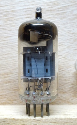 1X: VALVO ECC85 | SEHR GUT   bottom code | Foil D Getter | Röhre Tube 6AQ8