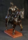 ITALY SCULPTURE BRONZE HORSEMAN BARTOLOMEO COLLEONI VERROCCHIO VENICE CIRCA 1900