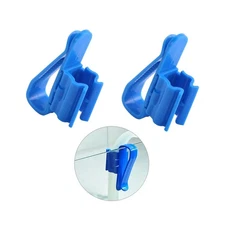 2 Pcs Water Pipe Clip Plastic Clamp Holder for Aquarium Fish Tank Use
