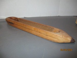 VINTAGE WEAVING LOOM WOOD SHUTTLE