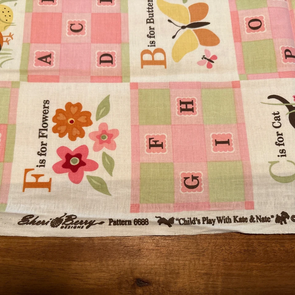 Sheri Berry Designs Child’s Play With Kate & Nate Cotton 36 x 42” - Image 3 of 3