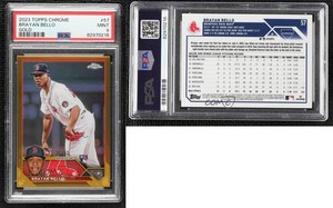 2023 Topps Chrome Gold Refractor /50 Brayan Bello #57 PSA 9 MINT Rookie RC