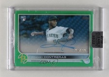 2022 Topps Clearly Authentic Auto Green 22/99 Roansy Contreras #CAA-RC Auto 2x4