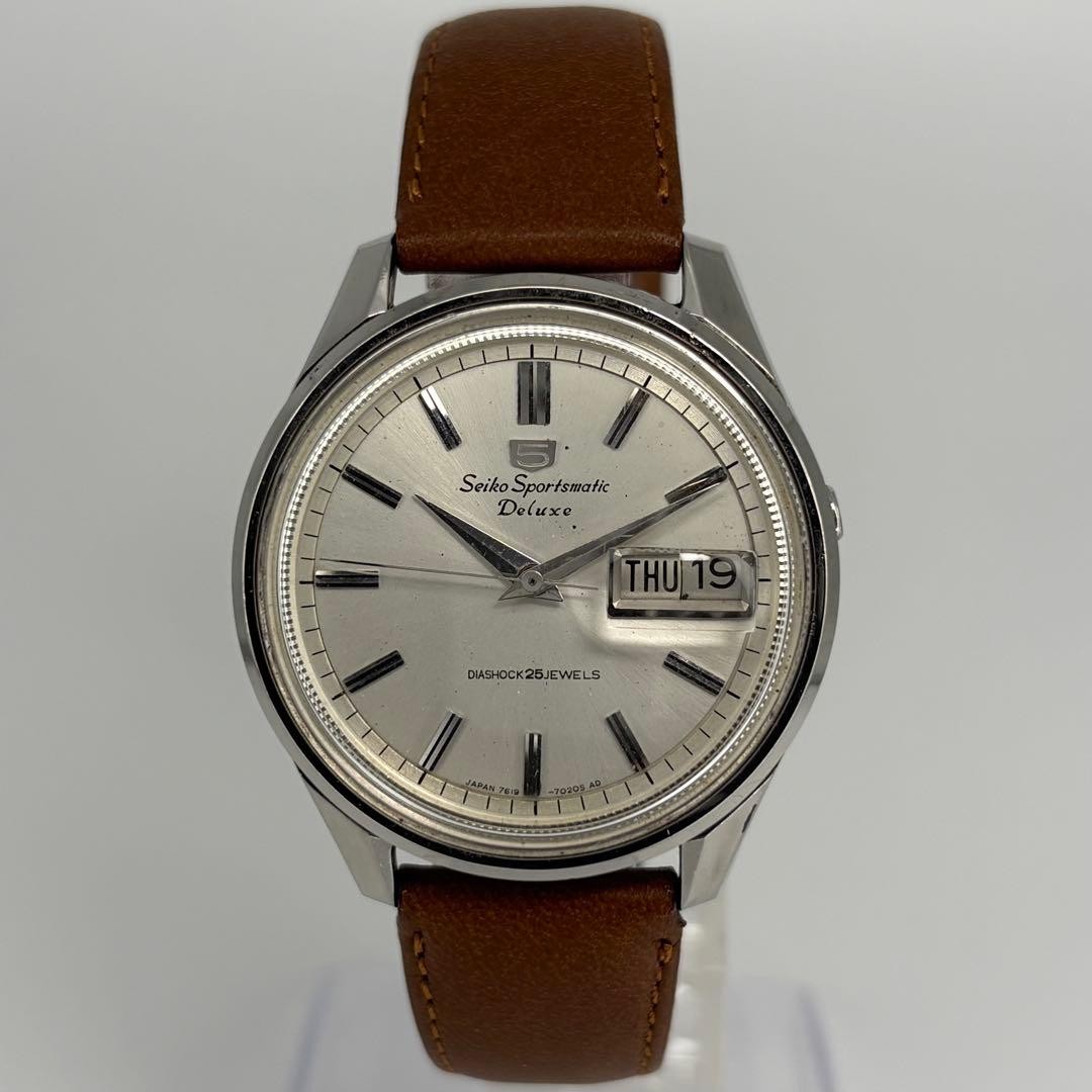 SEIKO SPORTSMATIC Deluxe セイコー　腕時計　メンズ SEIKO 5 DX Sportsmatic Deluxe Automatic Watch 1965 Silver Dial | eBay