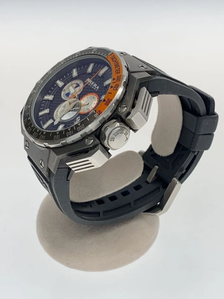 BRERA OROLOGI BRGTC54 Analog Rubber Gray Near Mint JAPAN - Image 2 of 4