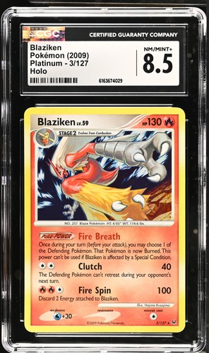Blaziken graded CGC 8.5 for sale on eBay
