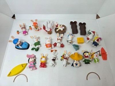 18 Figuren Raving Rabbids Ubisoft ca. 6,5 cm gemischt z.B. Travel in Time