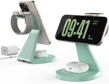 3 in 1 Charging Station for Apple Devices,Mag-Safe Charger Stand Fast Charging,W